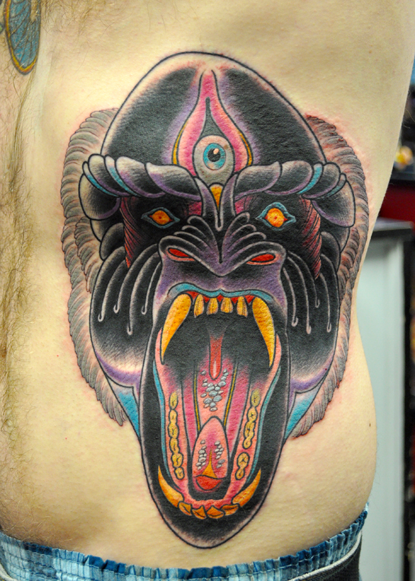 photo example of a gorilla tattoo 28012019 017  drawing tattoo gorilla   tattoovaluenet  tattoovaluenet